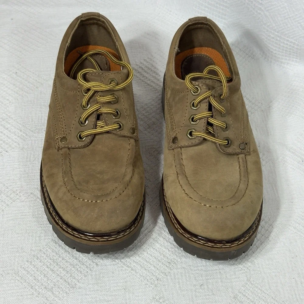 American Eagle Outfitters Shoes Womens‎ 9 Brown Leather Chunky Platform Y2K